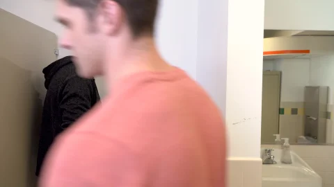Falcon Studios: Devin and Jack's Risky Urinalicious BJ