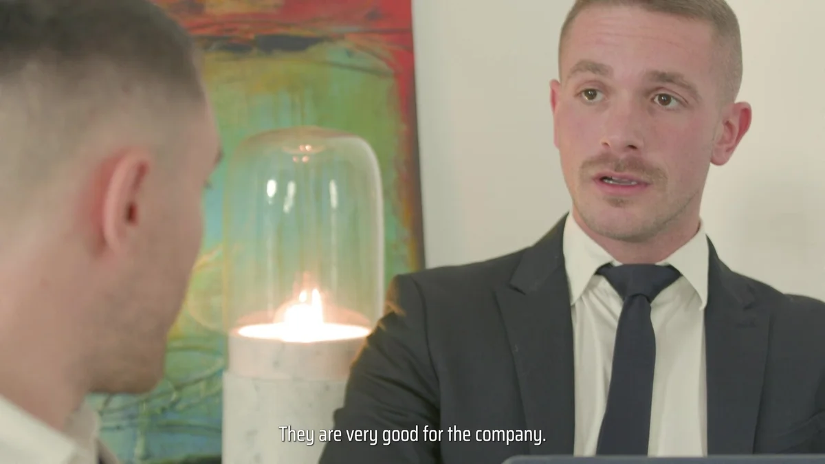 Staghomme: Threesome at the Office