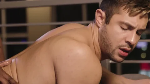 NoirMale: Fitness Model Gets His Nuts Busted By Roommate