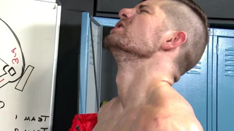 Fit blokes provide cock to one another in addictive locker room gay anal
