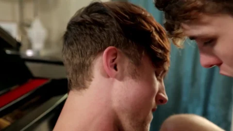 Sexy European Twinks Fucking Near The Piano