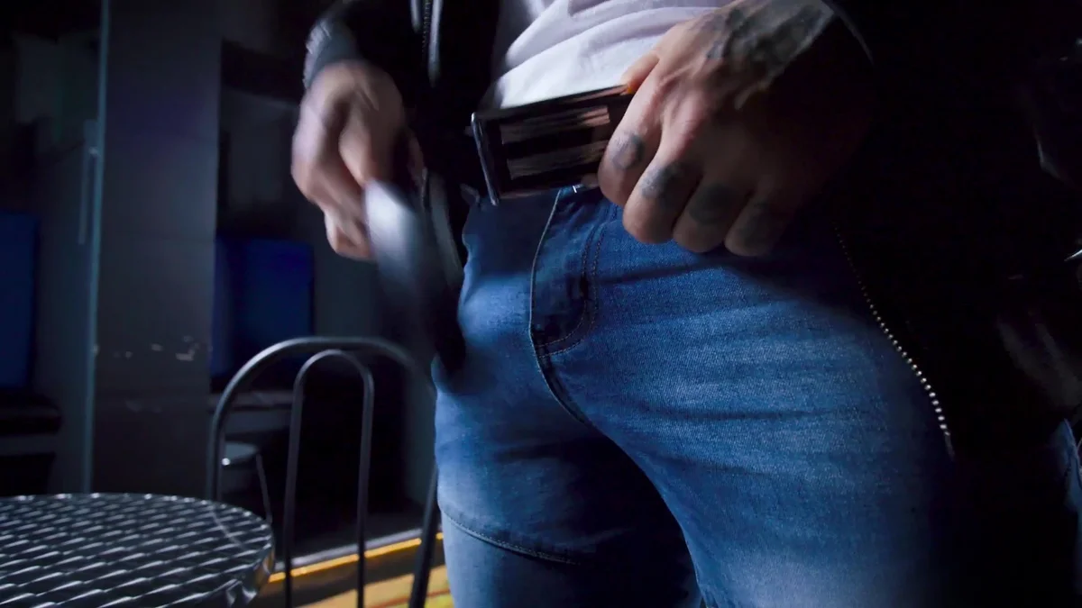 HotAFmen: Thick and Hard - That's Tyler Drake in Leather