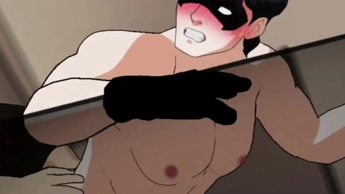 JuiceAnime: Bara Yaoi Scene with Young Superheroes