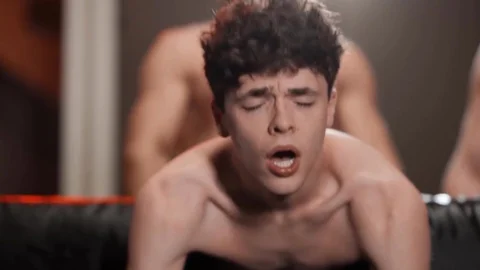 DrillMyHole: Dante Colle gay threesome in the movie theater