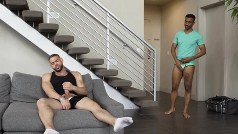 Noir Male: Ricky Larkin's After-Game Self-Pleasure