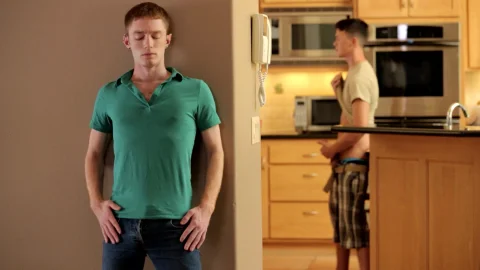 Next Door Twink: Savory Sucking: Seamus Swallows JT's Stiffy