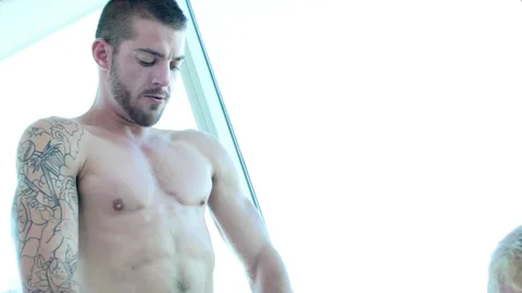 GayRoom: Tryp Bates Playing with Huge Dick