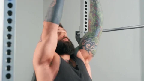 Spanking on Muscular Top's Lap