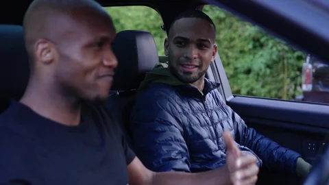 Noir Male: Tyson's Car-Side Blowjob Surprise