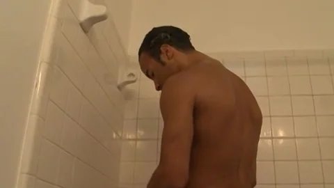 DaddySexFiles.com: Watch Hayden Taylor's huge cock get stroked in the bathroom