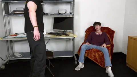 Young Perps: Hairy Hunk Fucks Twink in Security Room