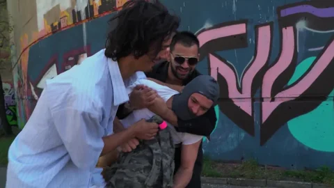 Bromo US: Burglar Learns His Place Between Two Cocks