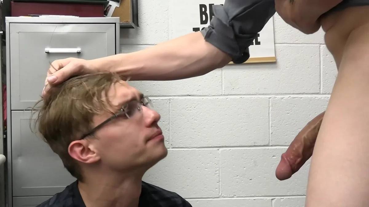 YoungPerps: Security Officer Cole Church Interrogates Darron Bluu In The Backroom