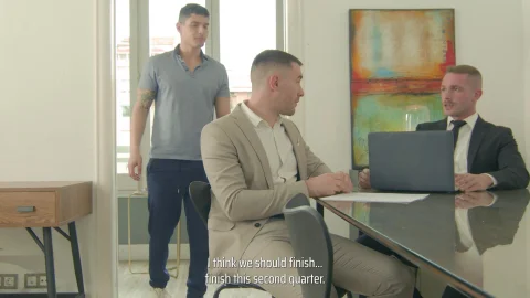 staghomme: Threesome at the Office