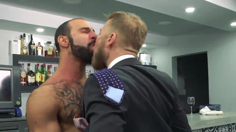 menatplay: Tongue Teasing at Restaurant