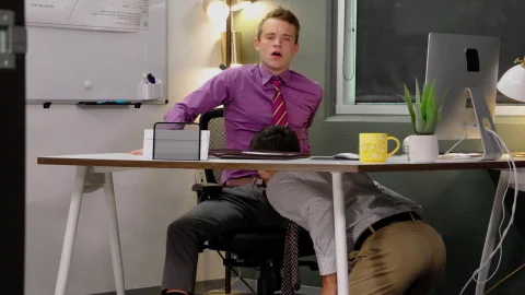 Next Door Buddies: Horny Employees Get Caught and Fucked