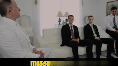 Missionary Boys: Angel Strokes Elder Stewart's Fat Cock