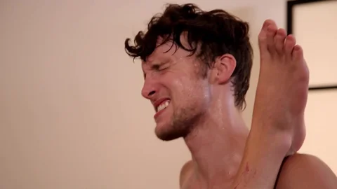 Hairy Scotty Zee and Victor Powers Stroke and Tease Scene