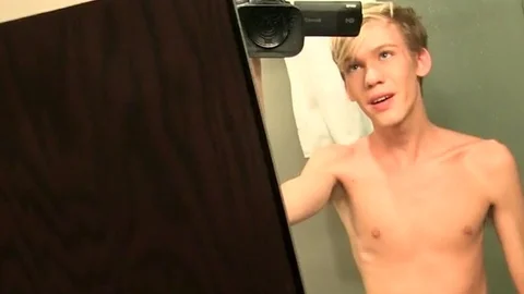 HomeMadeTwinks: Very Skinny Twink Taking Hot Shower