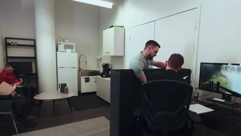 RealityDudes: Collin's Sneaky Cock Stroke in Busy Waiting Room