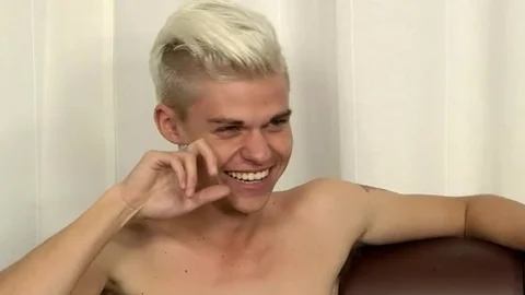 BlakeMason.com: Blond Twink Titus Shows Off Uncut Cock For Solo Masturbation