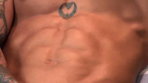 activeduty: Dirty Talking Muscle Stud Strokes His Thick Cock