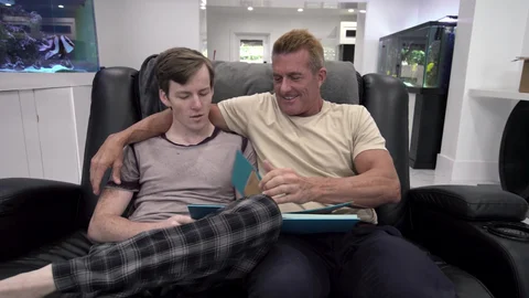 Family Dick: Son Explores Dad's Girthy Shaft