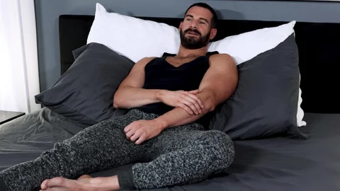 Solo: Bearded Beauty's Load of Cum Gleams