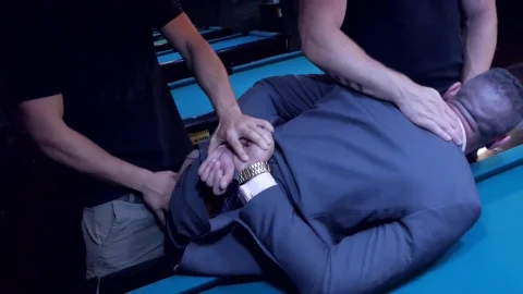 menatplay: Suit-wearing Trio Takes on Pool Table Fucks