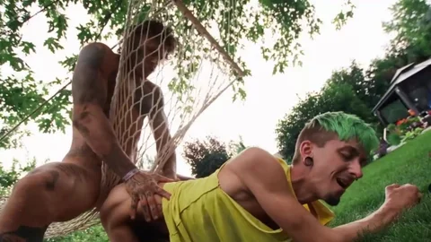 Bromo - Bo Sinn Fucking Hot Skinny Twink in The Hammock