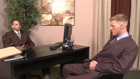 The Gay Office: Dirty Tattoos & Dress Socks Lead to Gay Sex