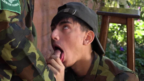 MilitaryDick: Necklace-clad Twinks Get Wild