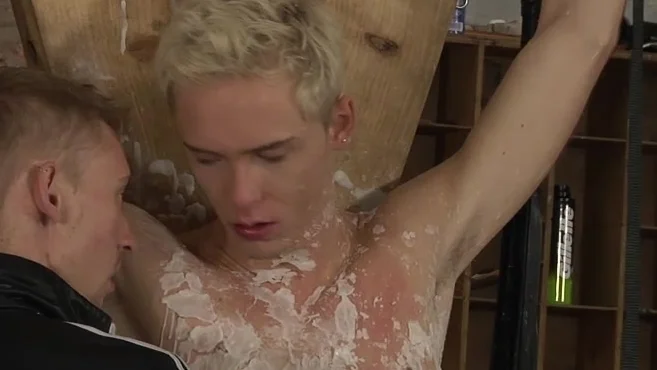 Boynapped.com: Double Dicking Kris: A Shaved Twink's Load