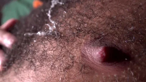 PitsAndPubes: Natural hairy hunk Marquis Thompson solo jack off