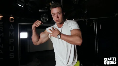 RealityDudes: Athletic Jackson doing striptease in the club