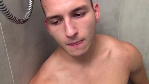 Boys-Pissing.com: Short-haired Stud's Masturbatory Fun