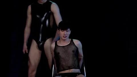 Hard-On Youngster Tied Up in Pleasure