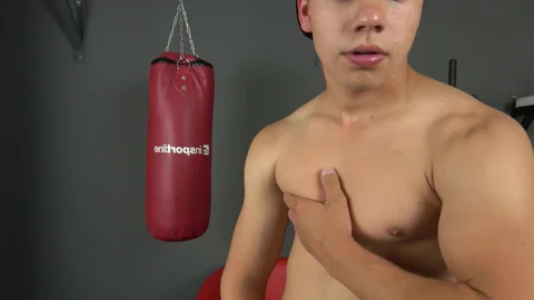 EastBoys: Hairy Muscular Guy Jerks Off and Shows Off on Cam