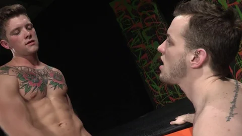 Hot Gay Dude Drilled in His Leather Underwear