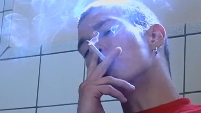 Boys-Smoking - Yuri Kicks Sitting on The Toilet and Smoking Cigs