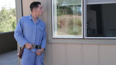 Next Door Originals: Cock Stroking in the Window