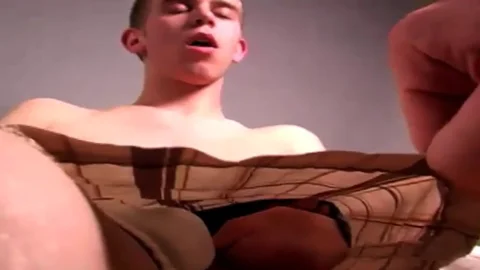 DirtyBoyVideo: Blond Hair vs. Latino Muscles: Jerking Off Together