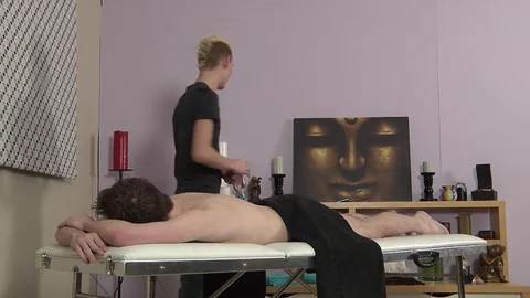 EuroBoyXXX: Reece Bentley enjoys sensual relaxing massage